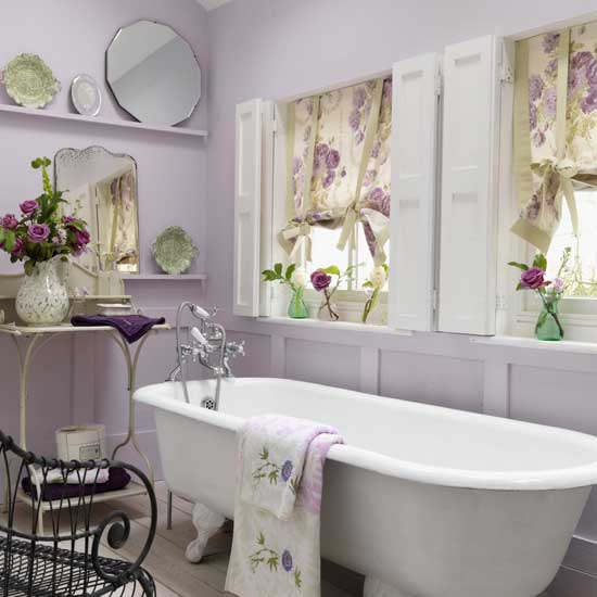 Baños & estilos: cuartos de baño en color lila