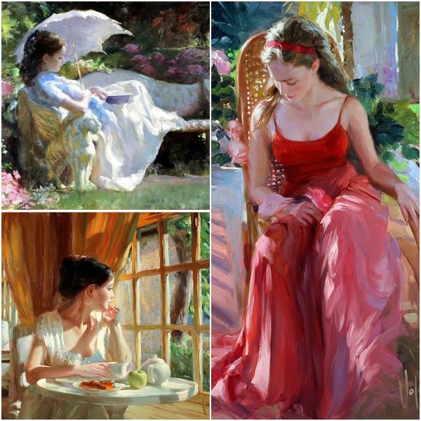 Pinturas acuarelas de Vladimir Volegov