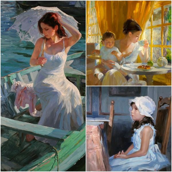 Pinturas acuarelas de Vladimir Volegov