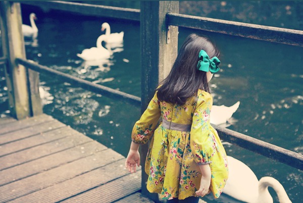 Vestido estampado para niña